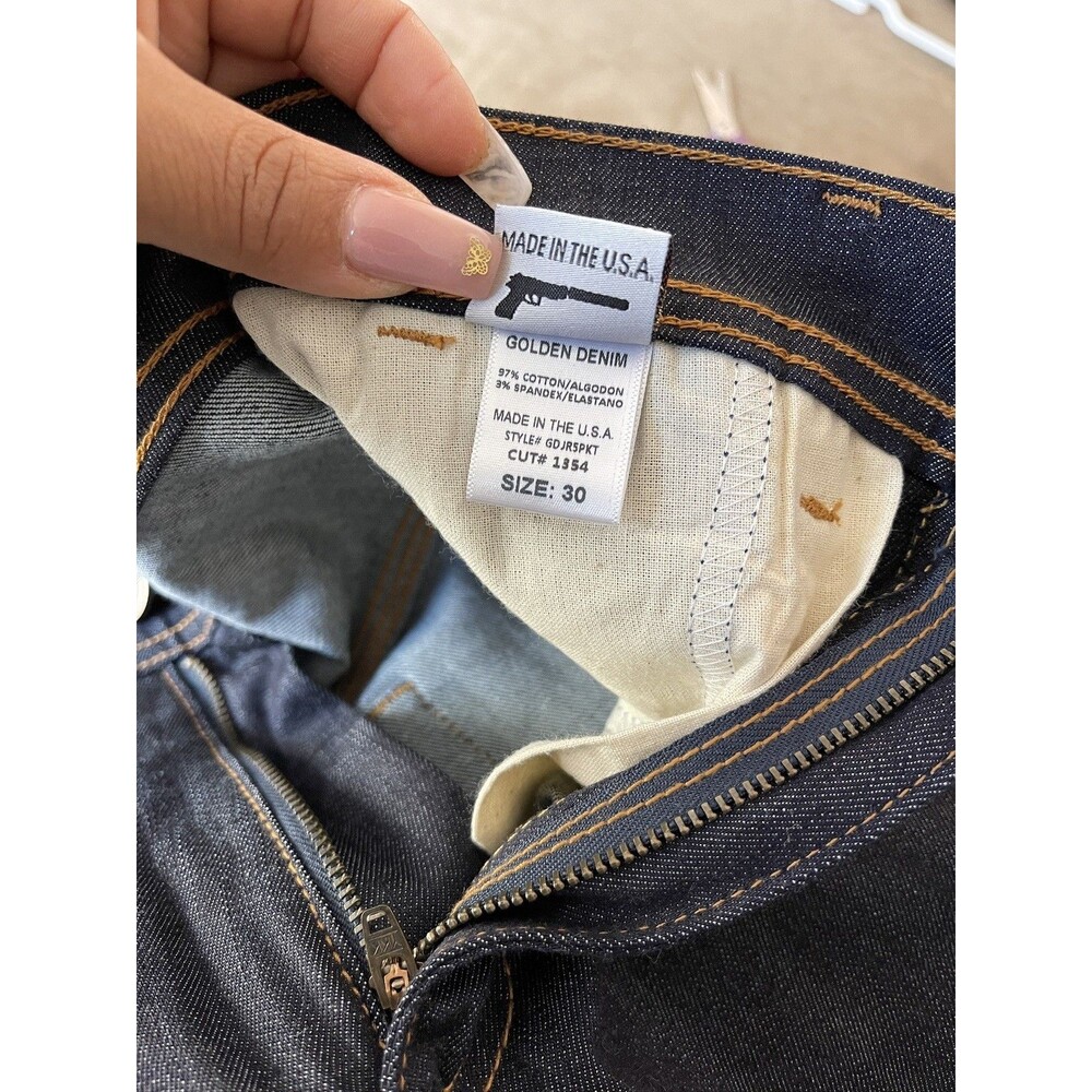 NEW Golden Denim Men’s Jogger Jeans Size 30 Made in USA - Picture 3 of 8